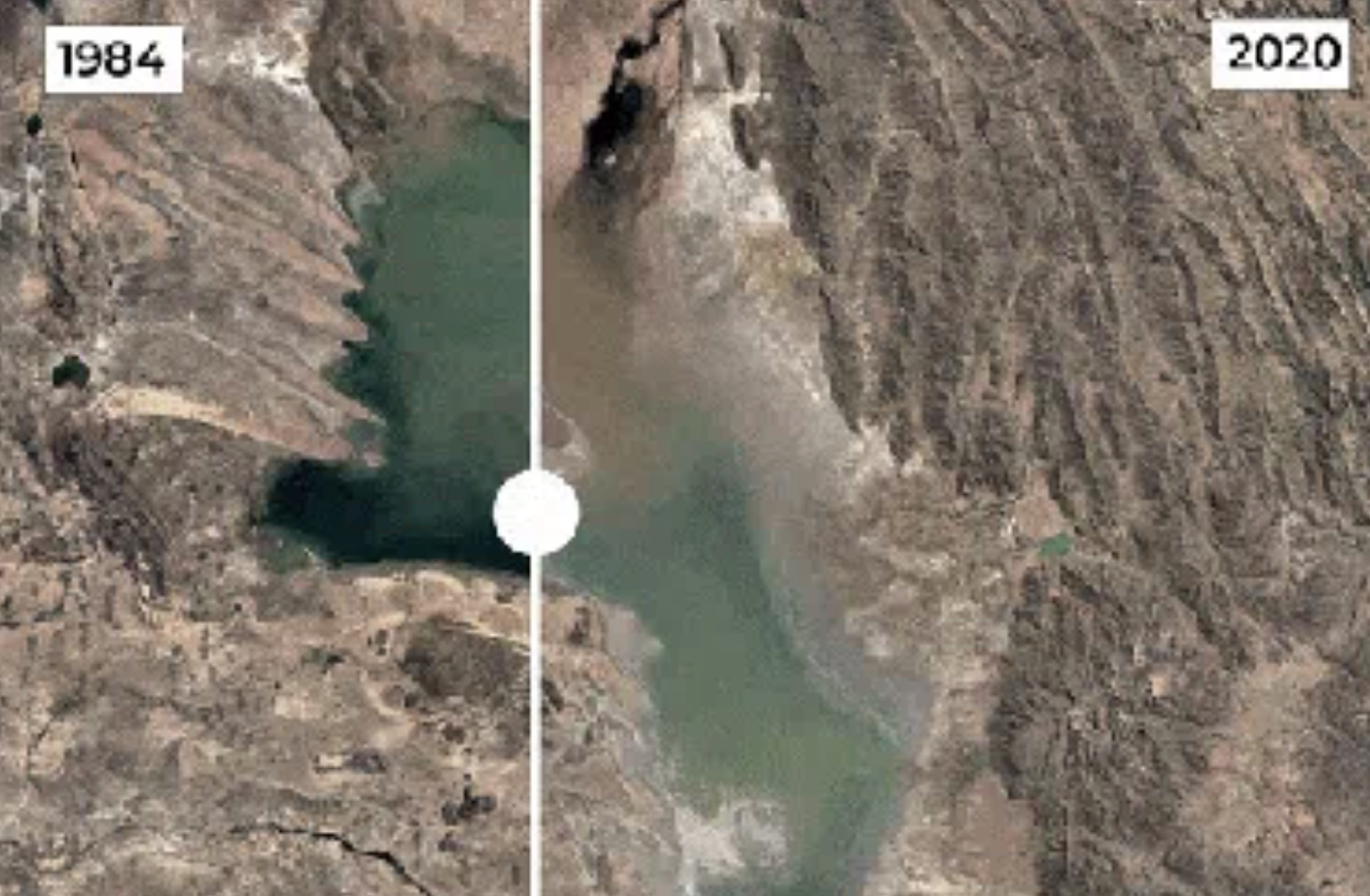 Satellite Images Show 10 Places Where Water is Disappearing Globally